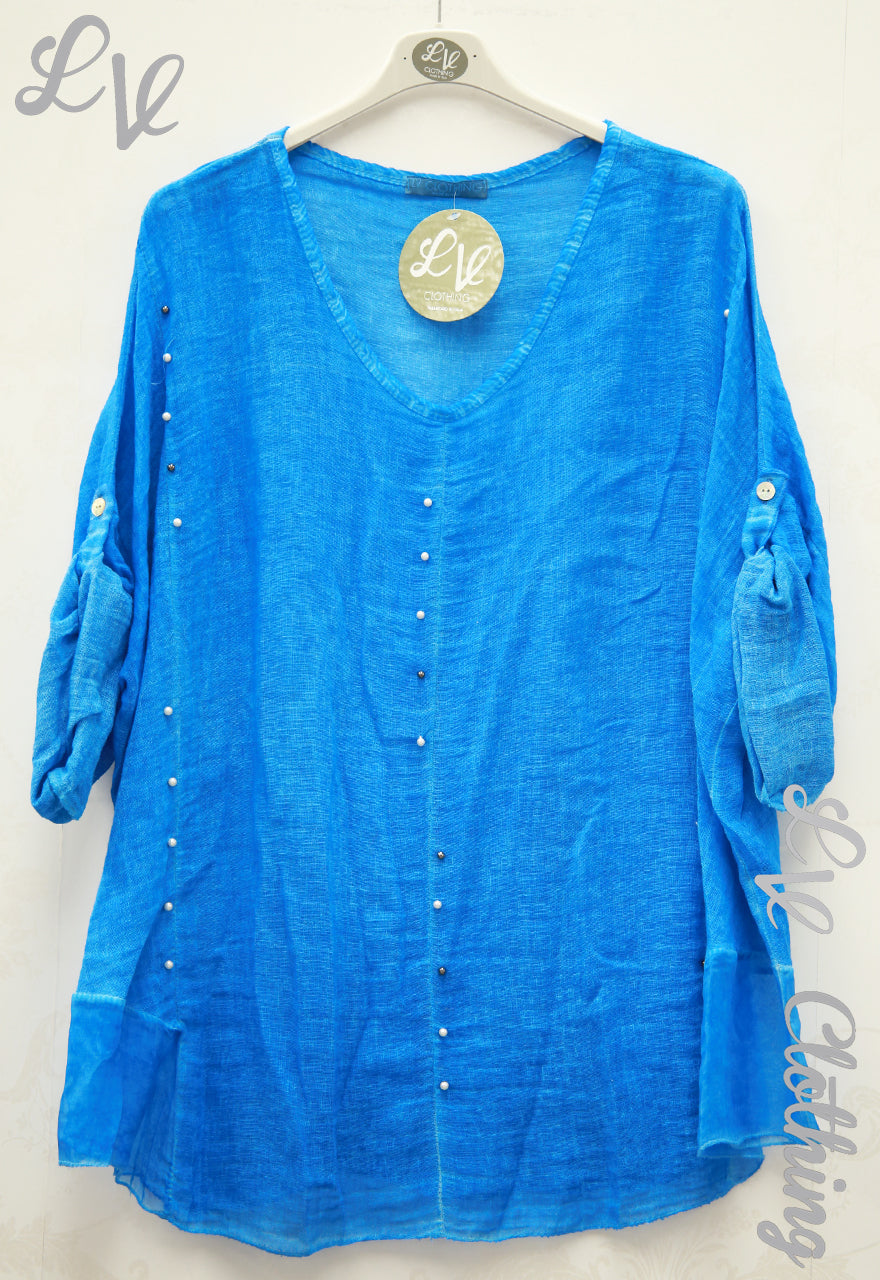 Ladies Beaded Tunic with Sheer Panels £11.99