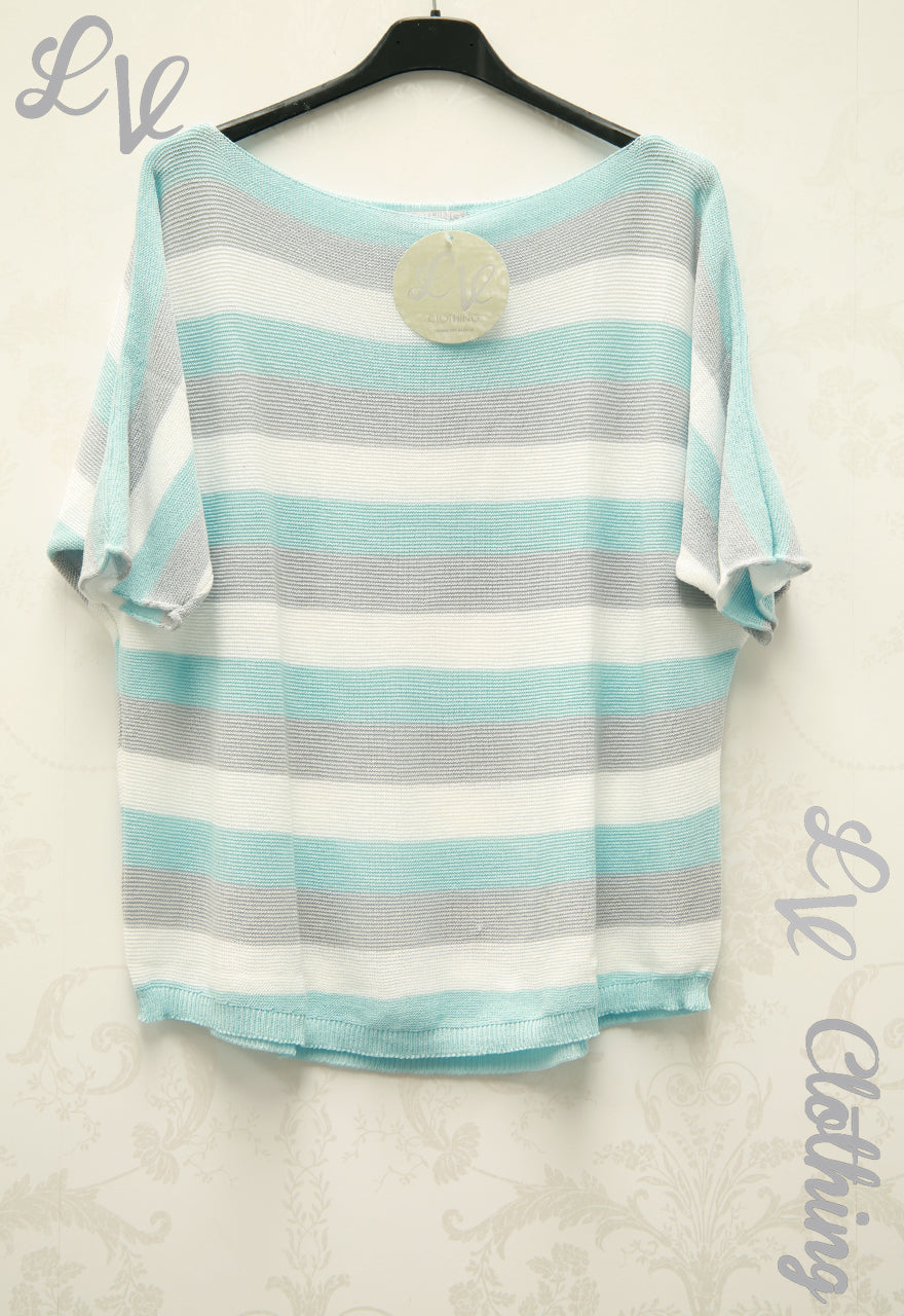 Ladies Knitted Stripe Jumper £9.99