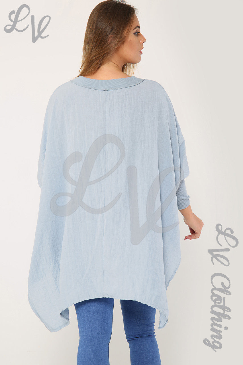 Damesliefde Hart & Kruis Grafisch Vleermuismouw Top Jeans - Stukprijs £9,99