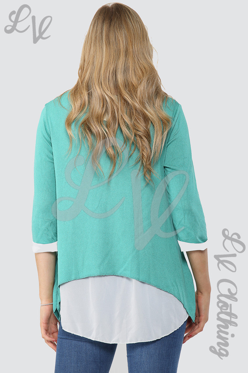 Dames Dubbellaags Shirt Top Tiffany - Prijs per stuk € 13,99
