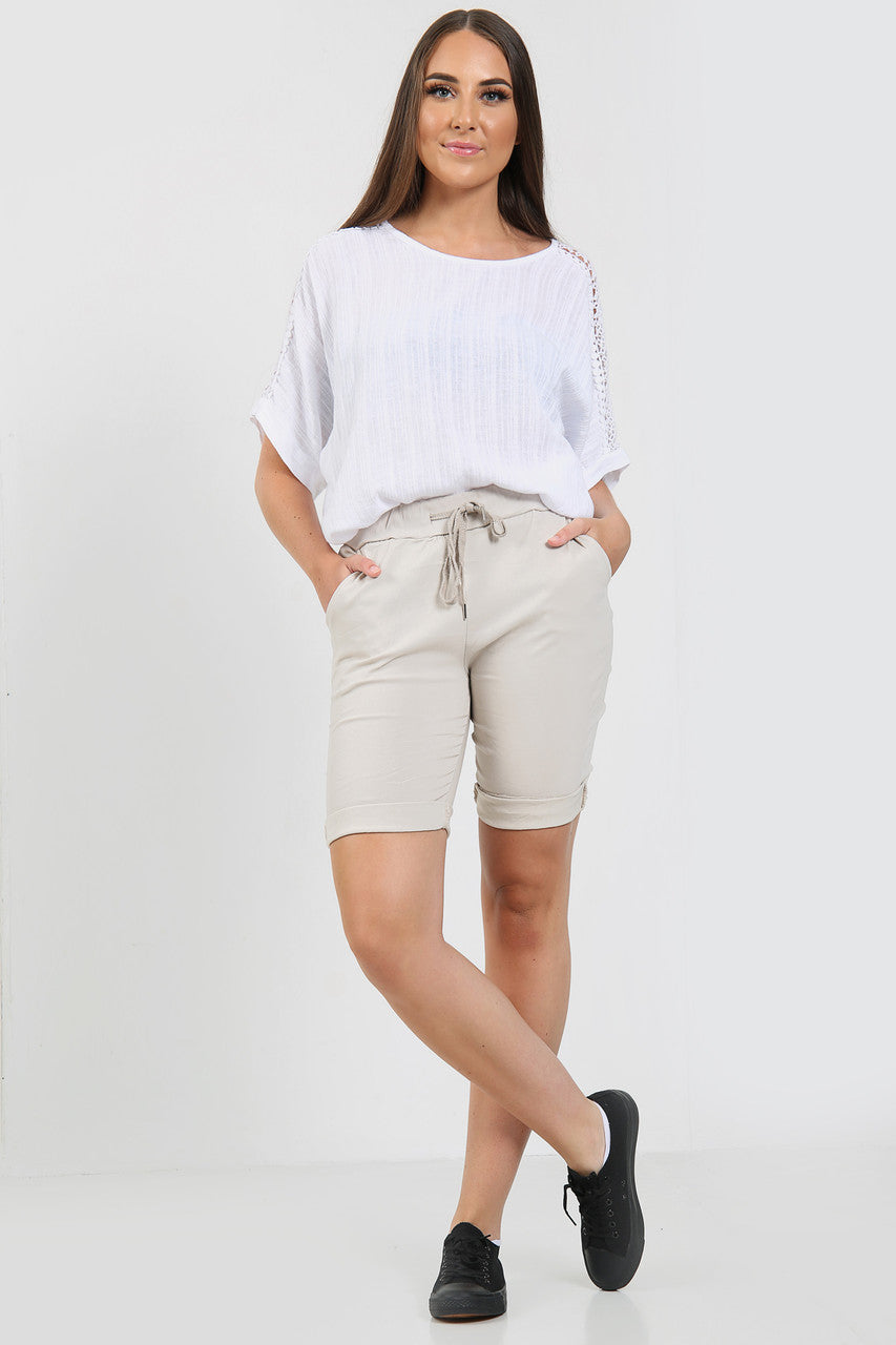 Ladies Magic Shorts Stone Size 2