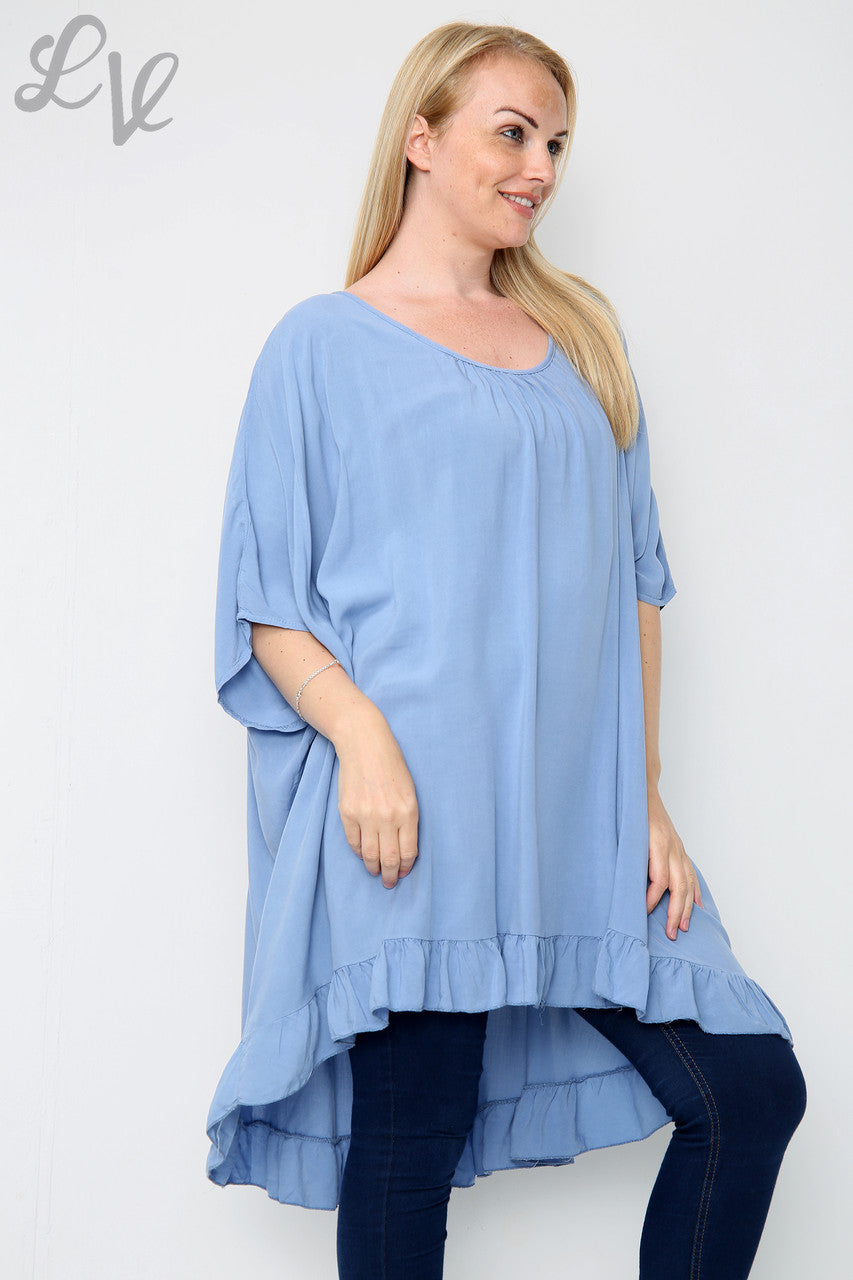 Ladies Plain Floaty Top Denim Unit Price WAS £10.99 NOW £7.99