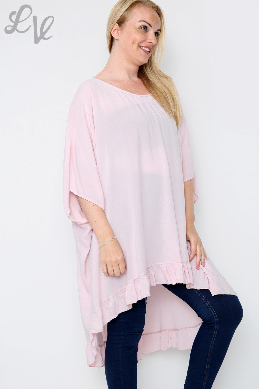 Ladies Plain Floaty Top Dusty Pink Unit Price WAS £10.99 NOW £7.99