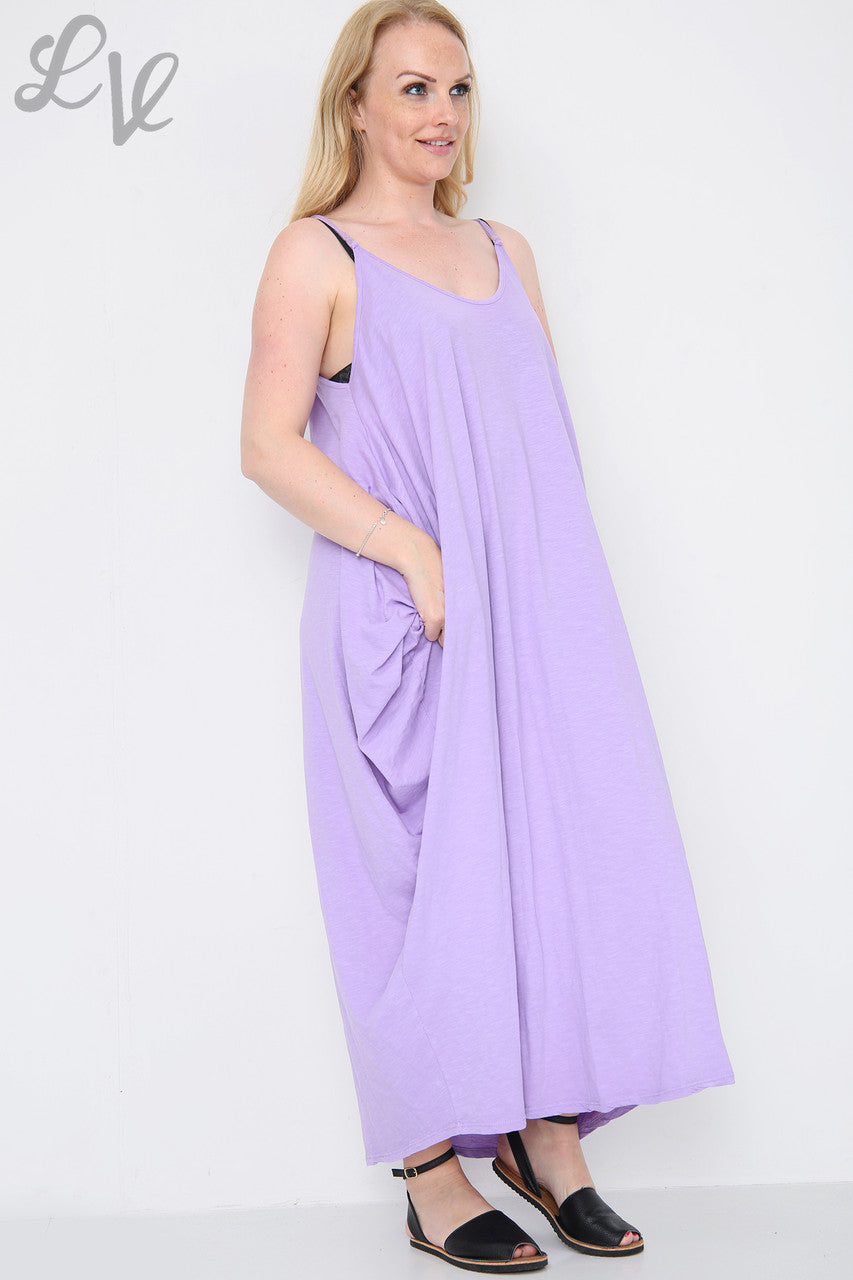 Dames Strappy Ballonnenjurk Paars Stukprijs € 10,99