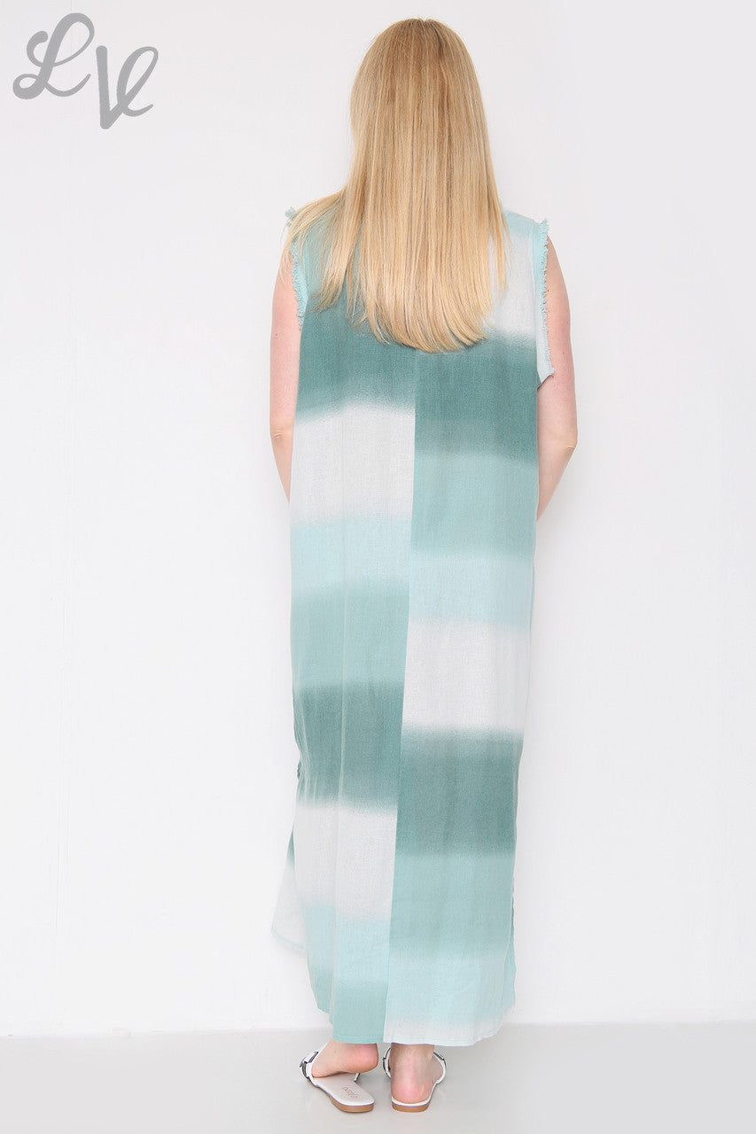 Dames Ombre Mouwloze Jurk Tiffany Stukprijs €14,99