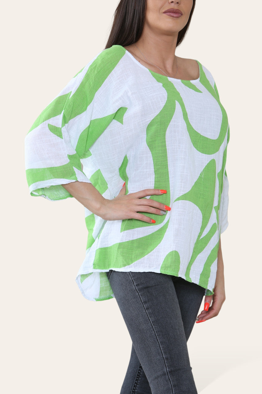 TOP MET ABSTRACTE VORMEN LIME