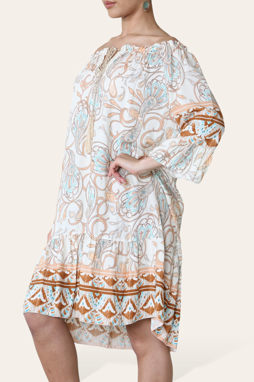 BARDOT JURK MET PAISLEYPRINT CRÈME