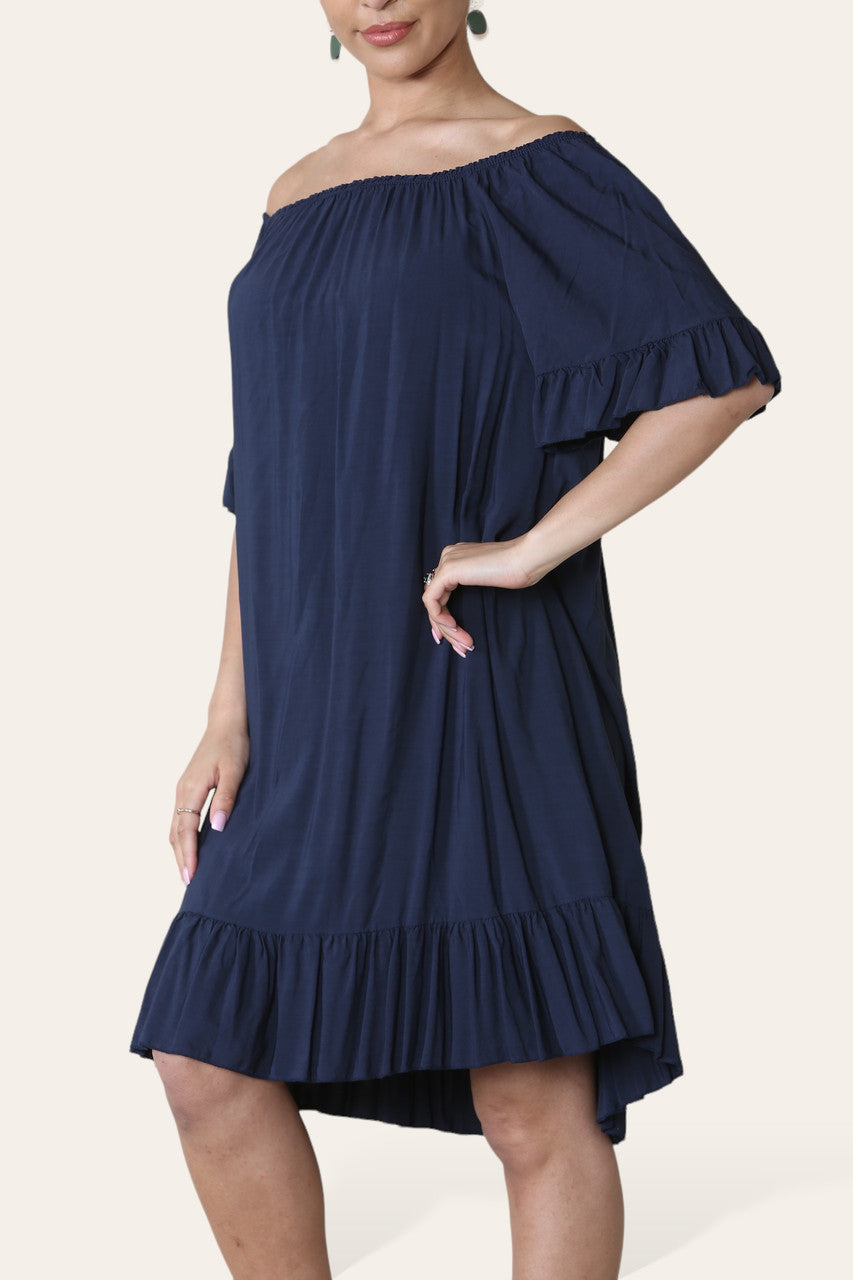 EFFEN BARDOT JURK MARINEBLAUW