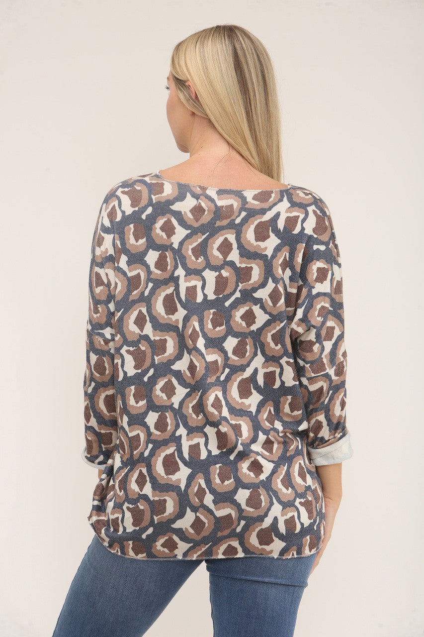 TRUI MET LEOPAARDPRINT - NAYY