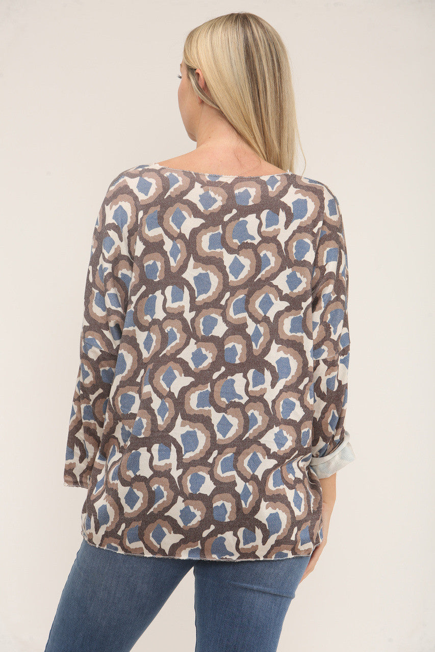 TRUI MET LUIPAARDPRINT - BRUIN