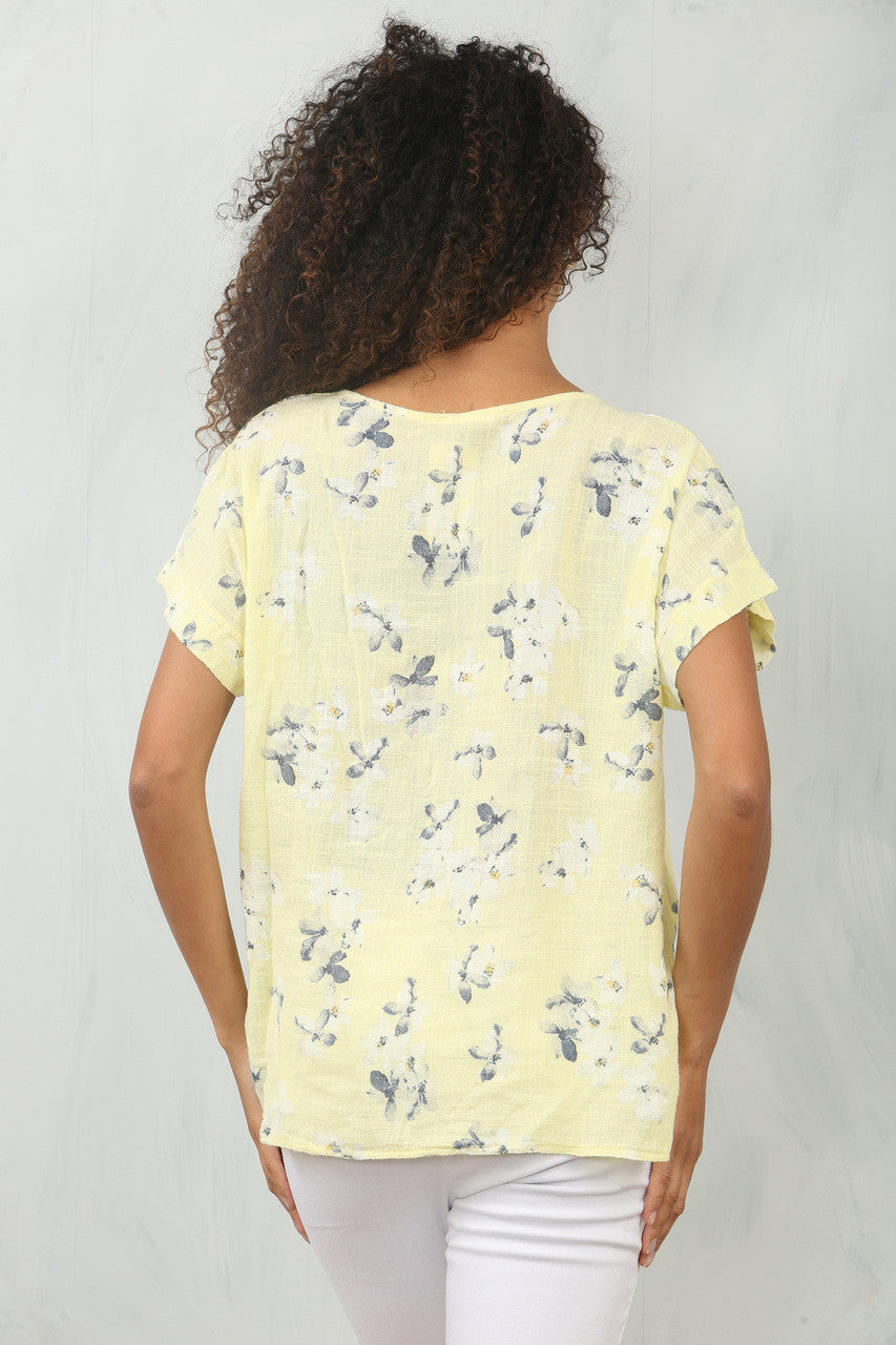 BLOSSOM PRINT TOP CITROEN