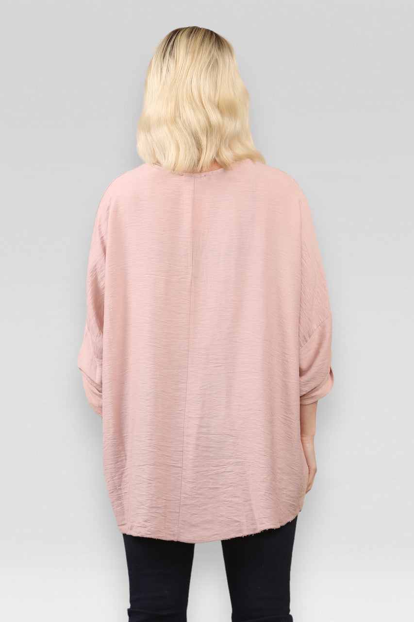 EFFEN V-HALS BLOUSE TOP STOFROZE
