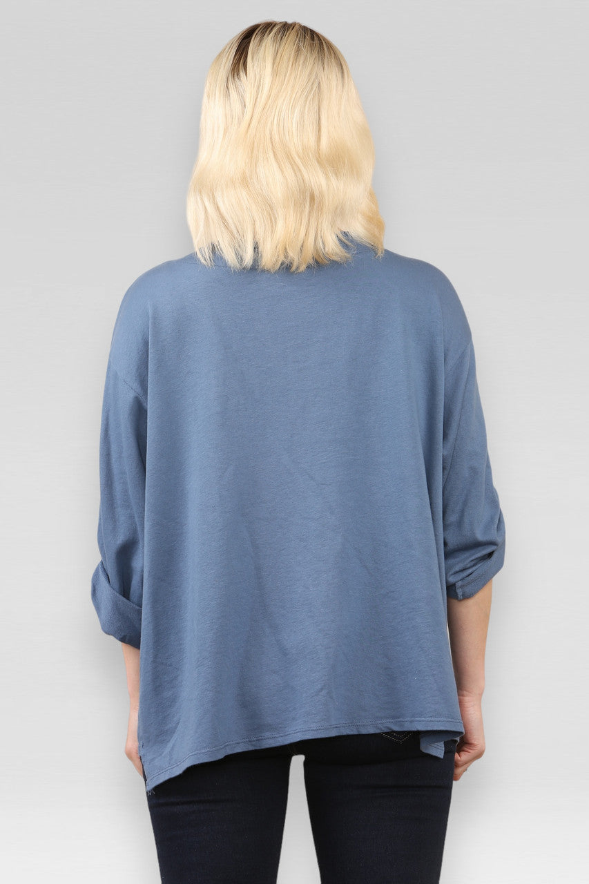 ZAK & NAAIDETAIL SWEATSHIRT TOP DENIM