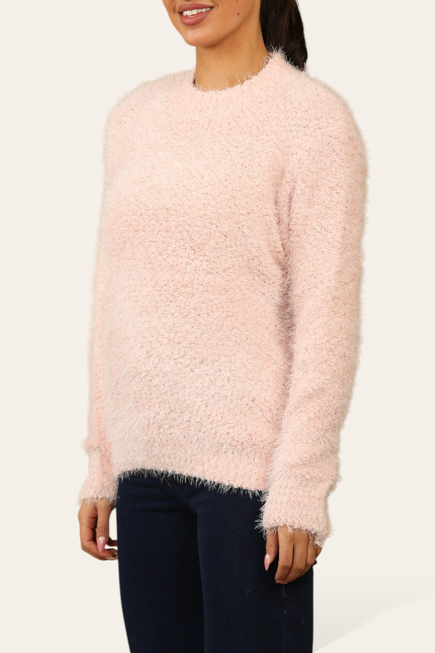 SUPERZACHTE PLUIZIGE TRUI ROZE