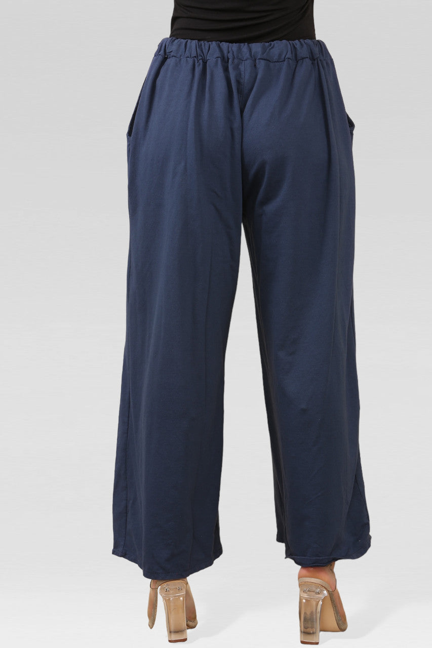 WIJDE JOGGINGBROEK NAVY
