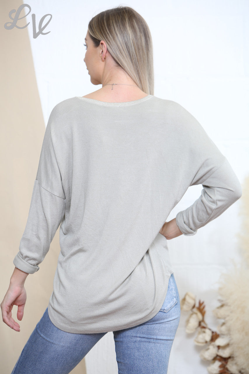Dames Sequin Applicatie Hart Top Strass