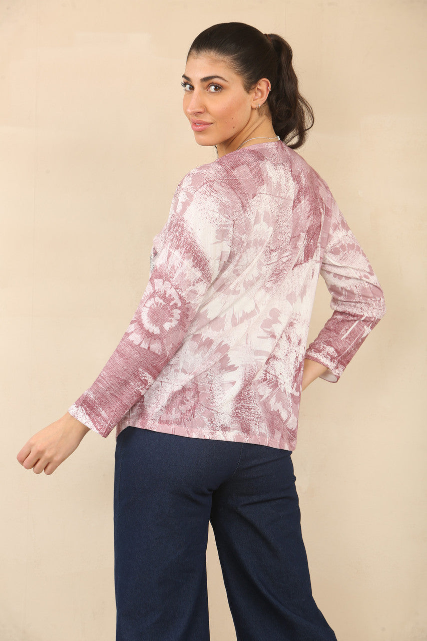 TIE DYE DROOMVANGER GRAFISCHE TOP - PAARS