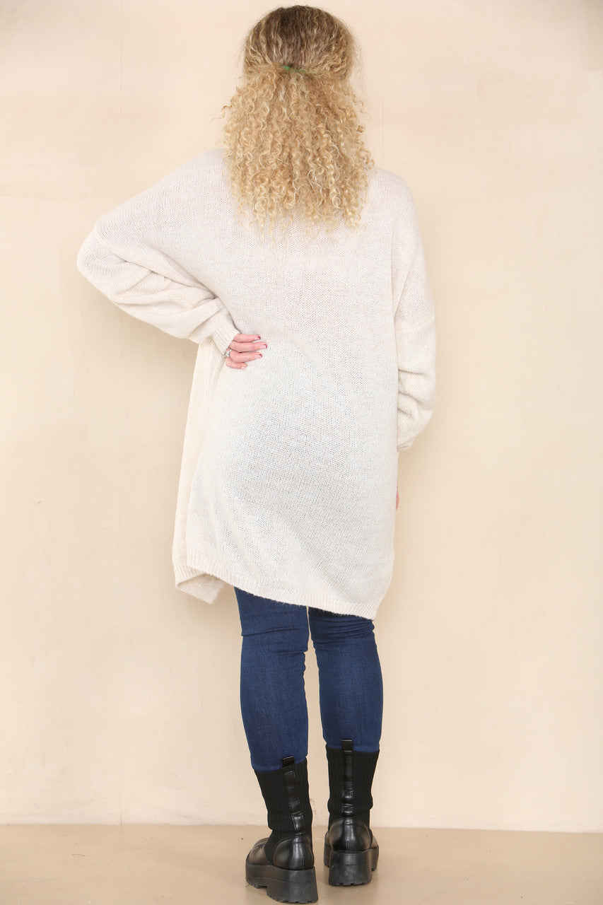 SOFT KNIT CARDIGAN OATMEAL