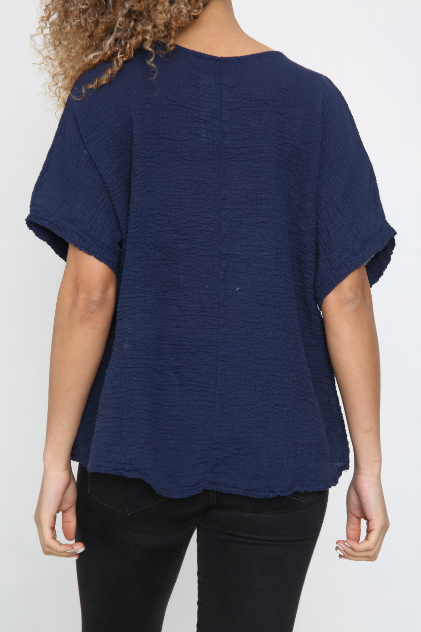 Dames Hart Ketting Top Marine