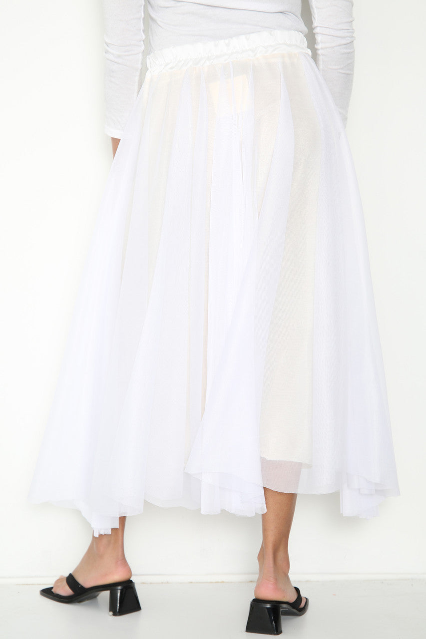 Ladies Skater Skirt White