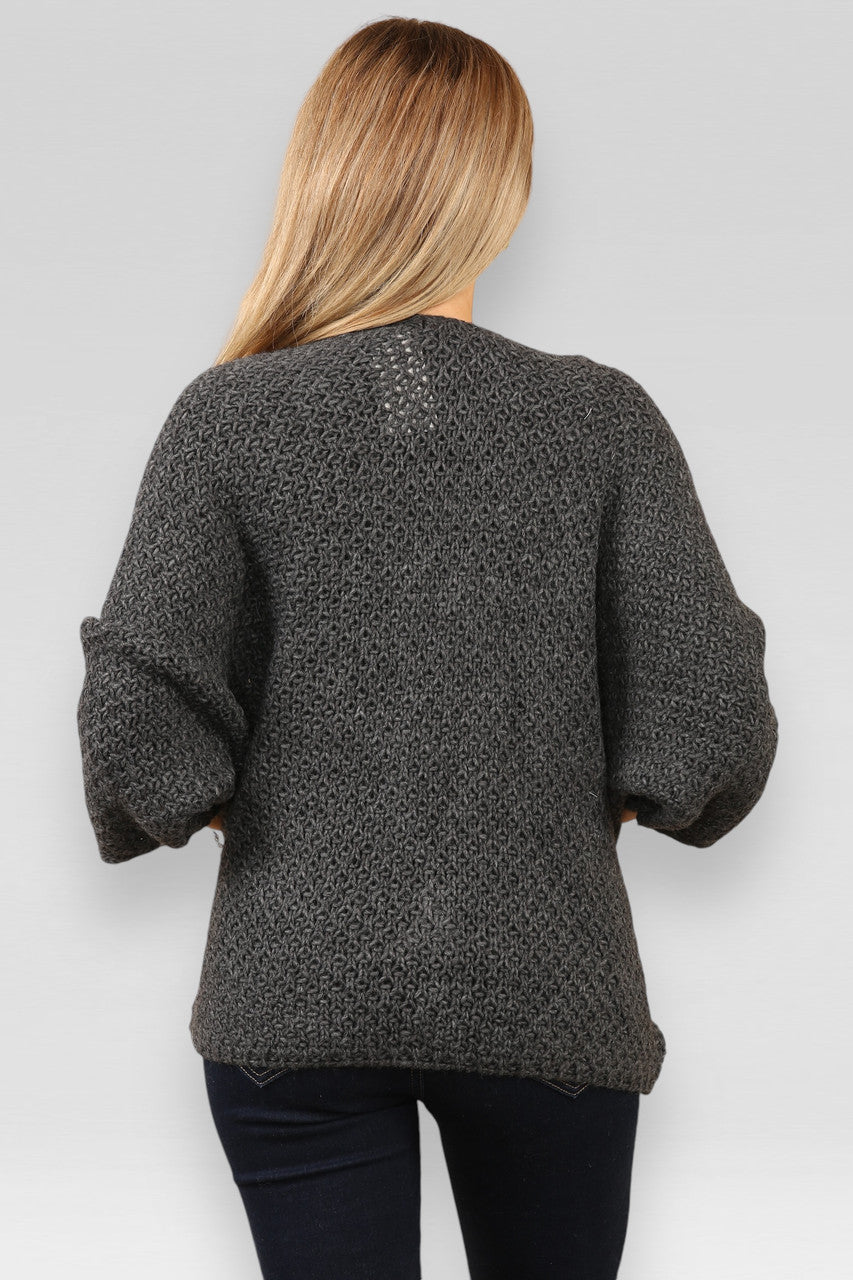 GEBREID BATWING VEST HOUTSKOOL