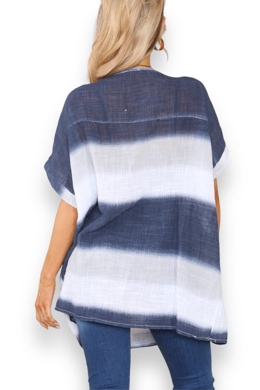 OMBRE PRINT TOP WIT
