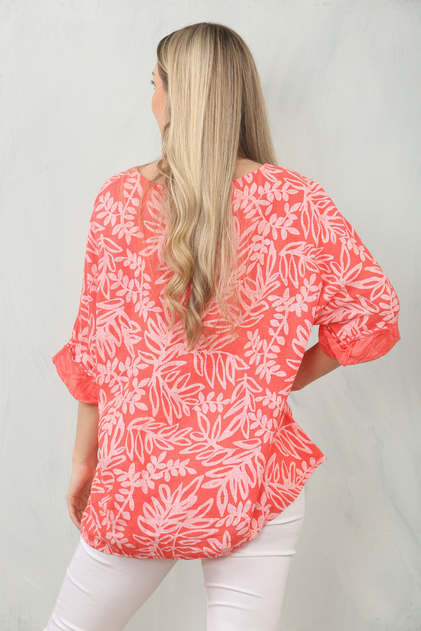 TOP MET BLADERPRINT - KORAAL