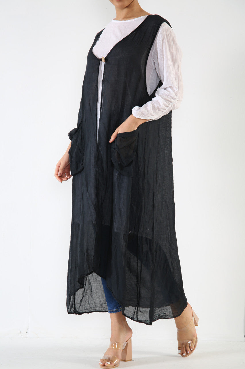 Ladies 2 Piece Set Tunic Top Dress Black