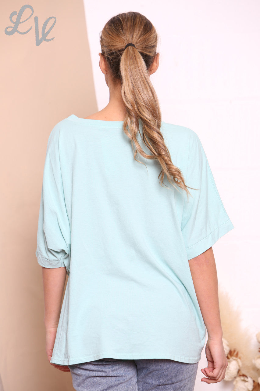 Dames Amore Folie Hart Top Mint