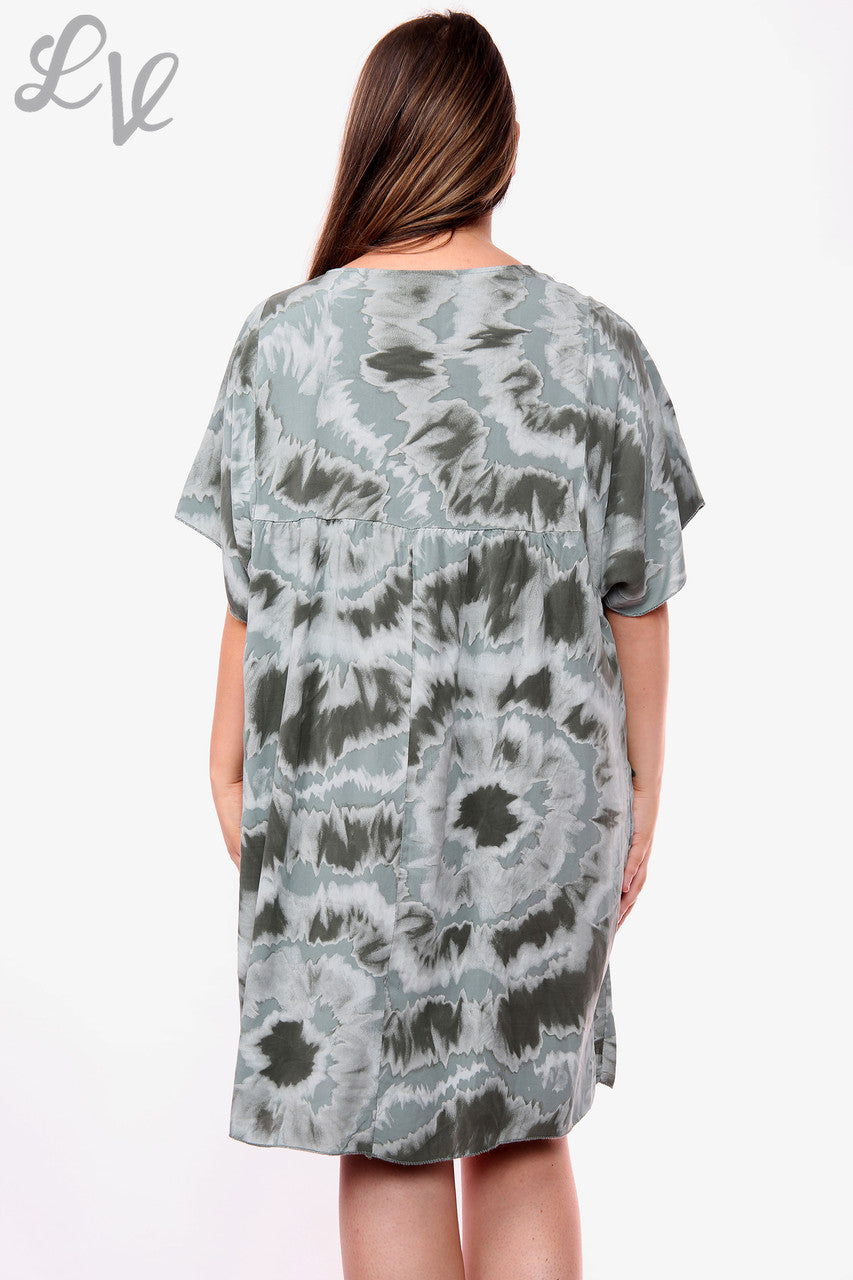 Dames Tie-dye Plooirok Kakikleurige Stukprijs WAS €14,99 NU €6,99