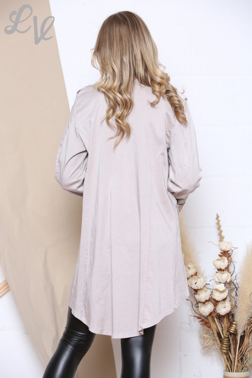Dames Jack Effen Militaire Stijl Steen Stukprijs €16,99 NU €11,99