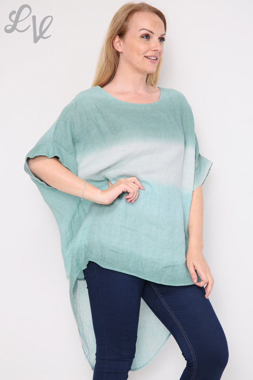 Dames Ombre Tuniek Top/Jurk met Split aan Achterkant Tiffany Prijs per stuk €14,99