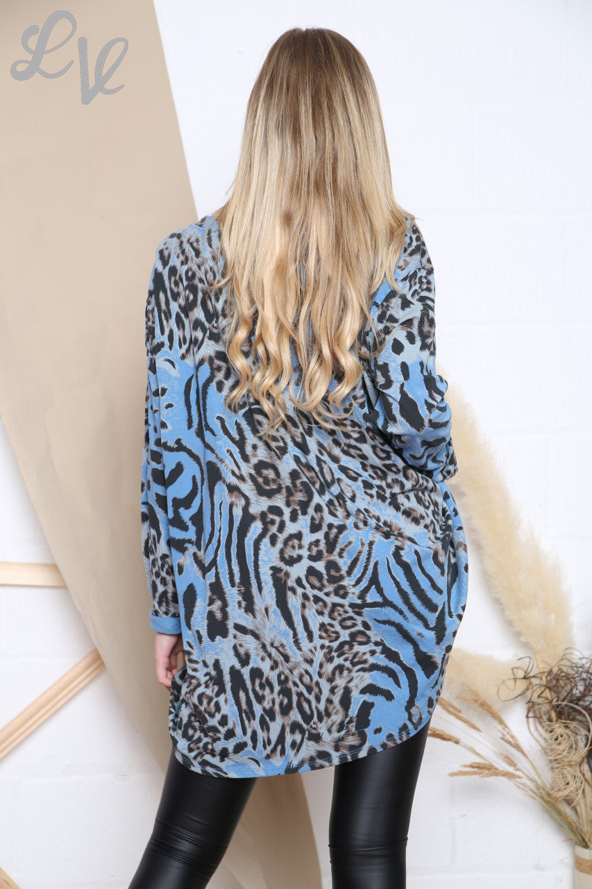 Ladies Mixed Animal Print Top Denim Unit Price £9.99