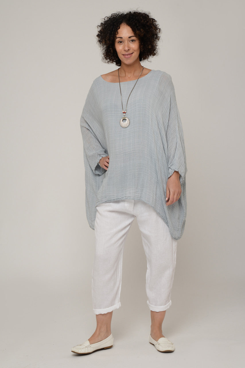 Ladies' Plain Linen Batwing Lined Blouse £10.99