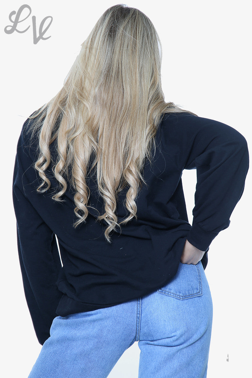 Dames Top met Folieprint 'Now Is All You Have' Zwart Prijs WAS € 14,99 NU € 7,49