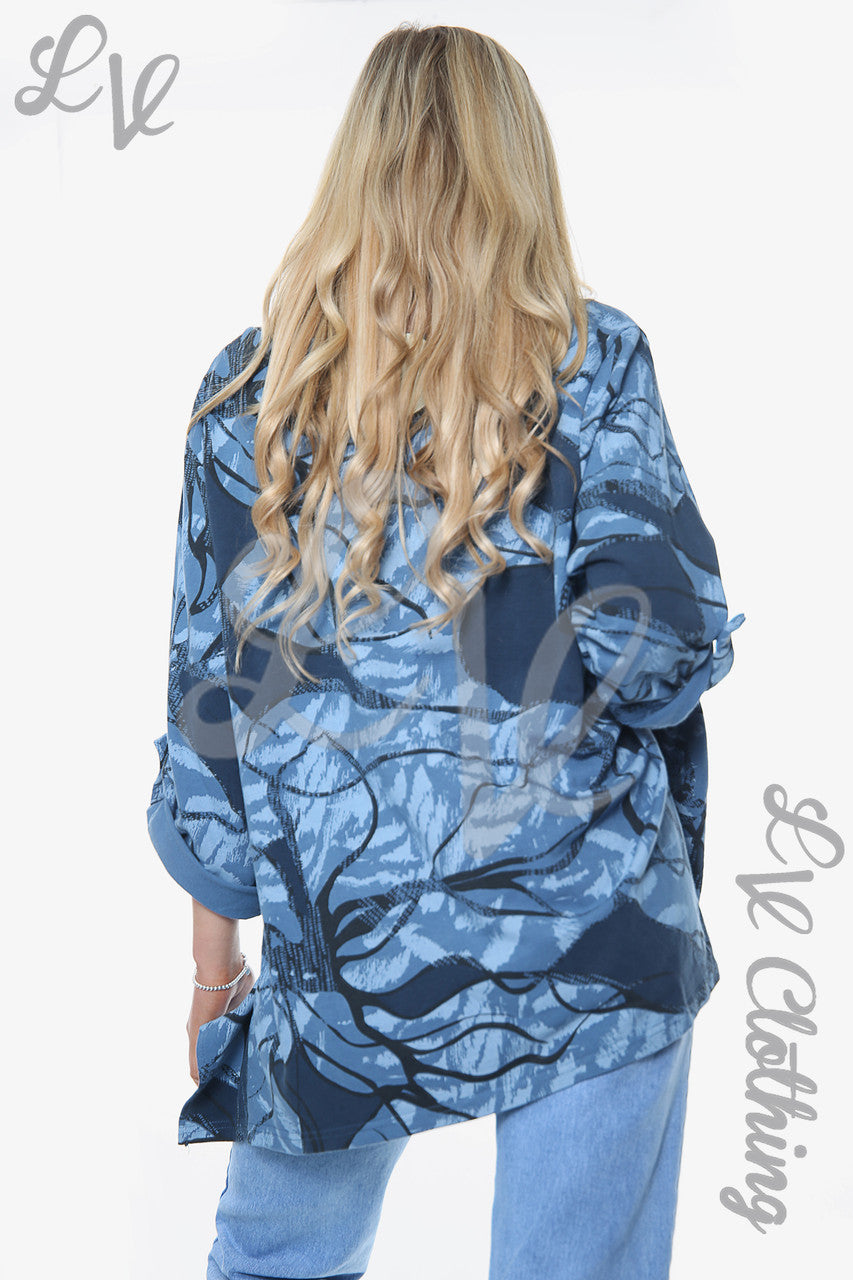 Ladies Abstract Print Top Denim Unit Price £11.99