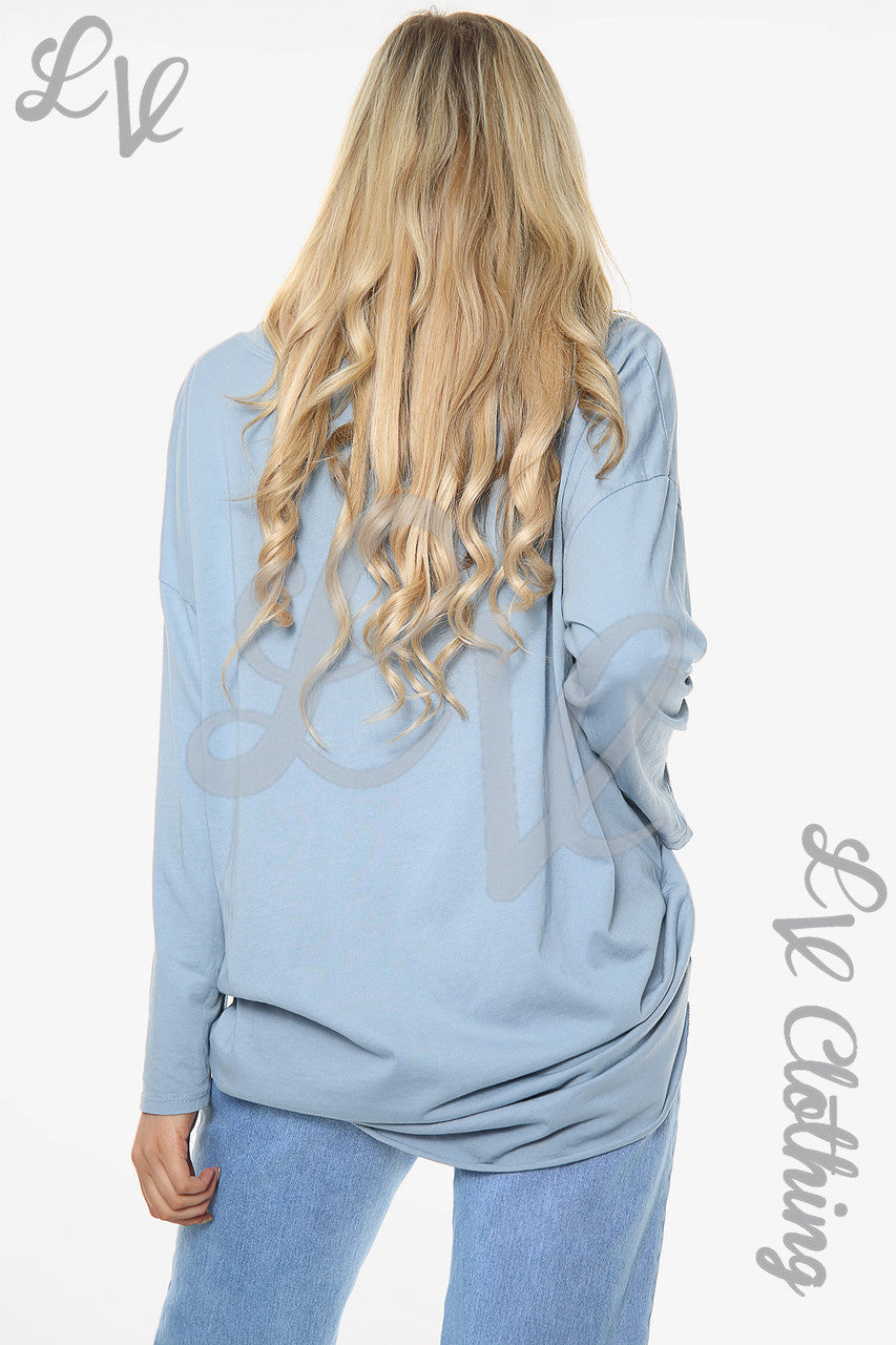 Dames Graffiti Markeringen Top Denim Stukprijs €12,99