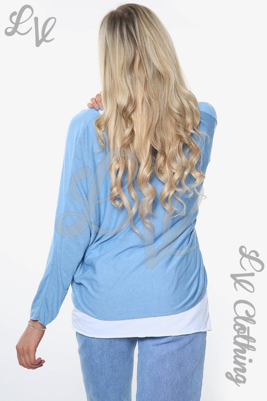 Ladies Beautiful Slogan 2 Layer Top Denim Unit Price £10.99