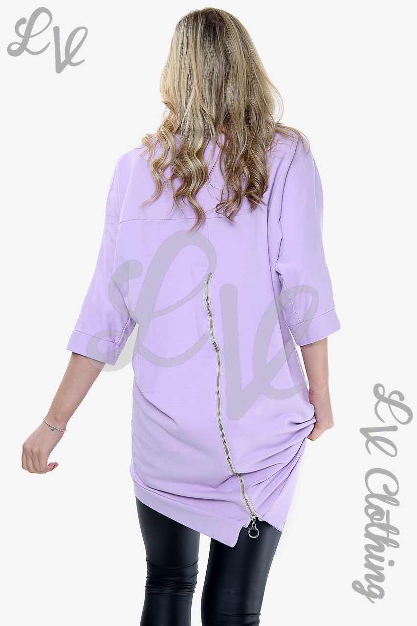 Dames Skull Heart Graphic Top Paars Prijs per stuk € 14,99