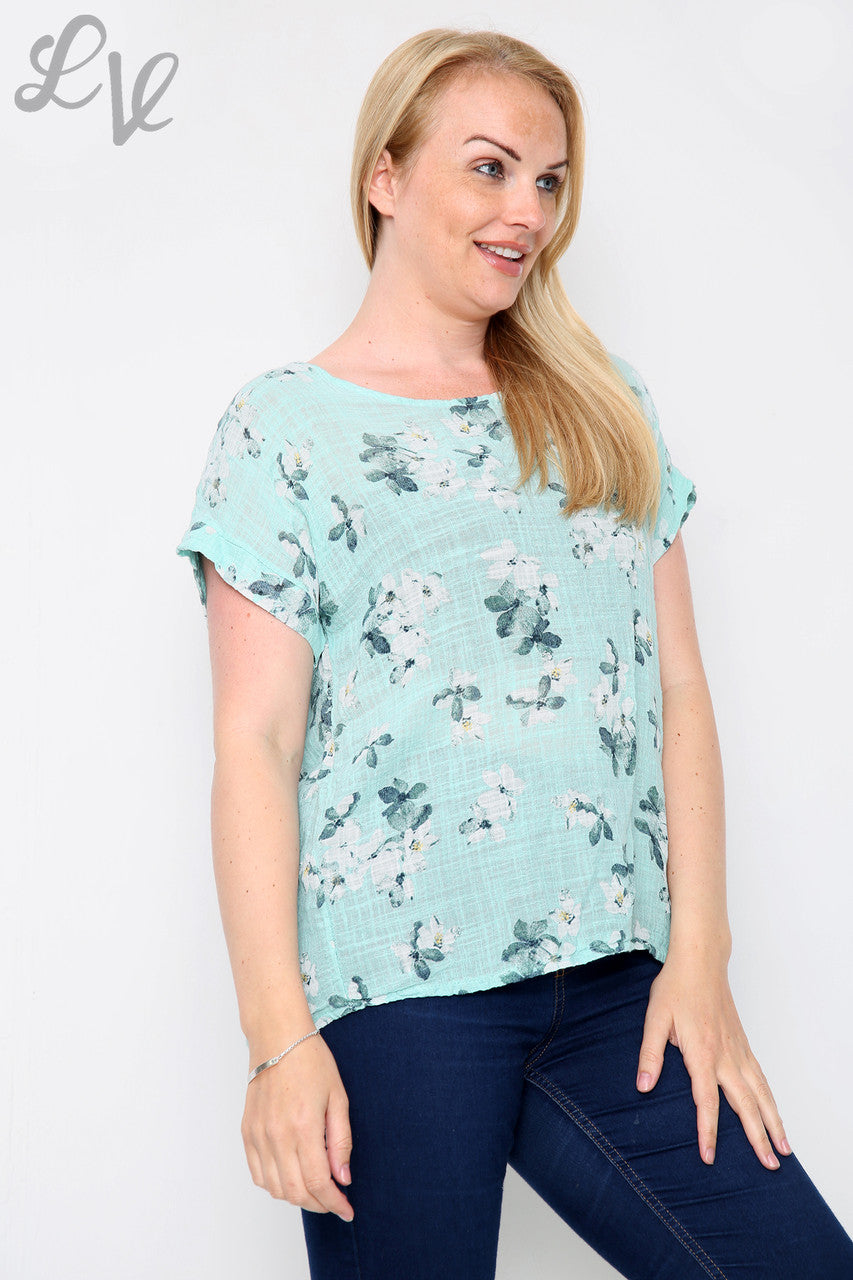 Dames bloemenprint top Tiffany