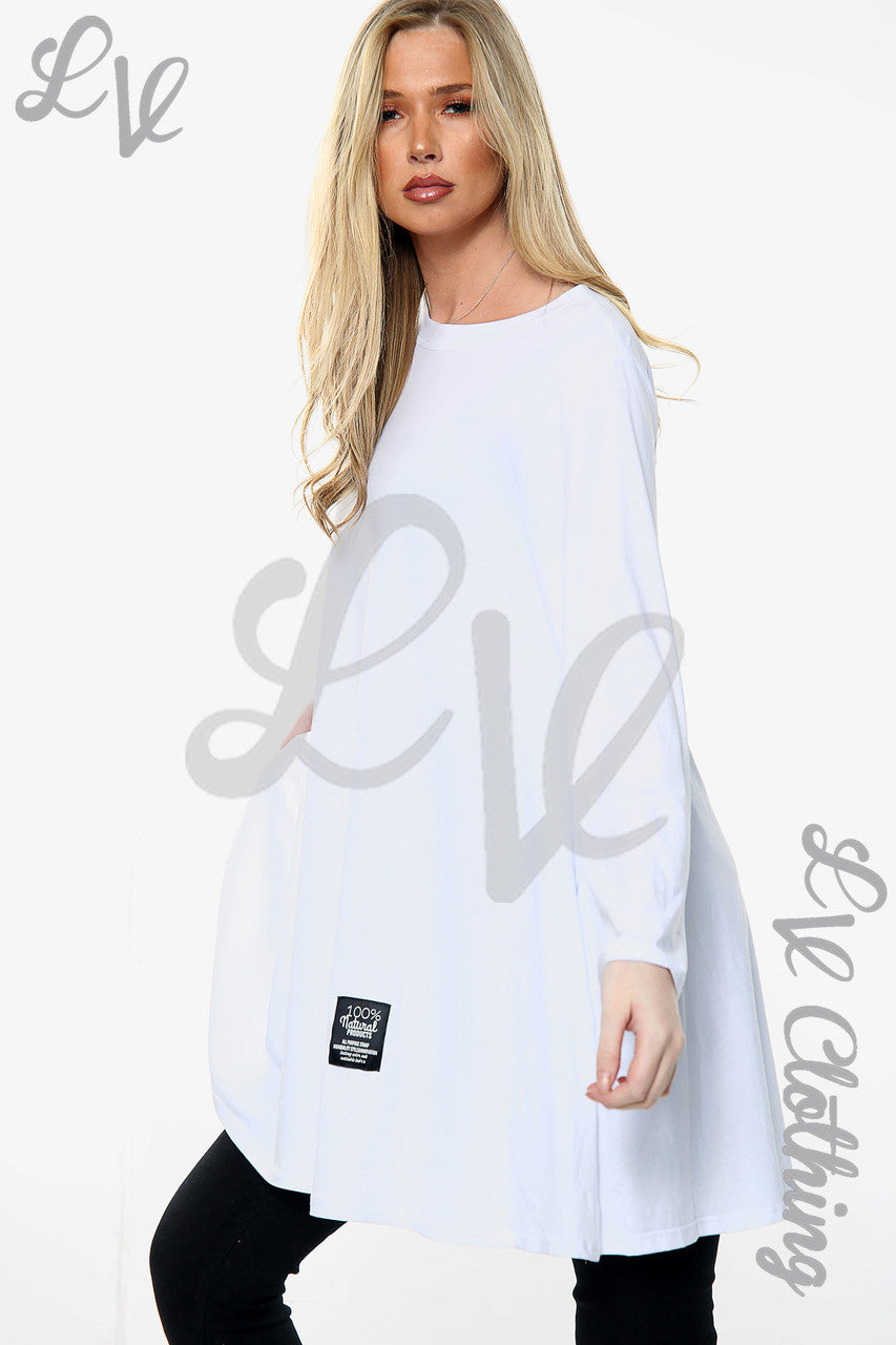 Dames Effen Swingtop Wit Stukprijs WAS € 10,99 NU € 5,49
