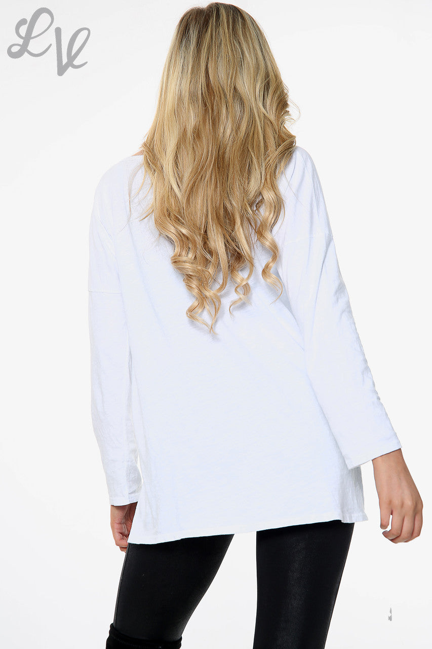 Dames Top met Bloemdetails Wit Prijs per stuk € 13,99