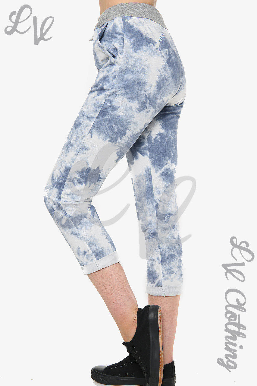 Ladies Tie Dye Jogging Pants Trouser Pink - Unit Price £9.99