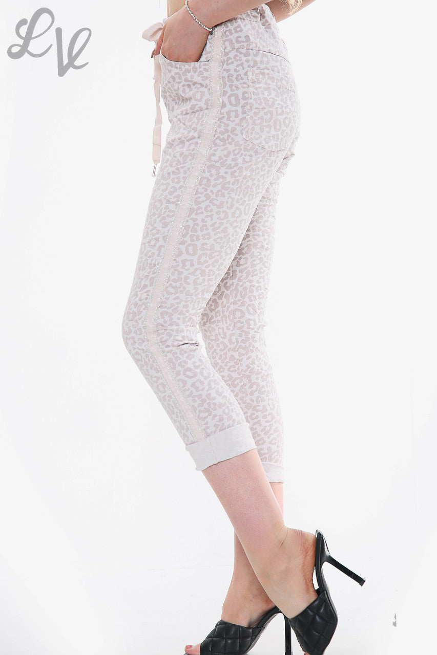 Dames Legerprint Glitter Zijpaneel Wonderbroek Stoffig Roze Stukprijs WAS £14,99 NU £7,49