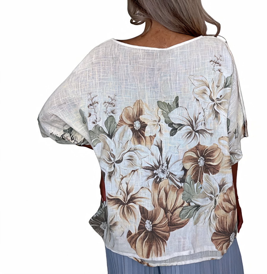 Azure Bloom Verfraaide Gelaagde Smockjurk - Roze