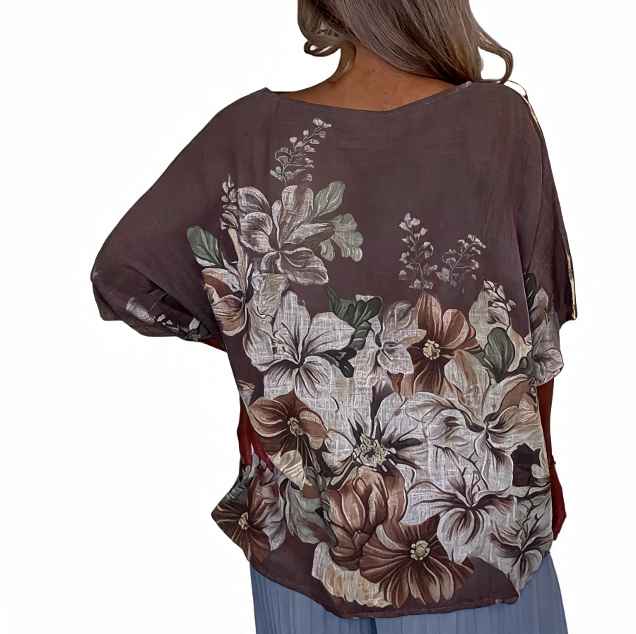 Azure Bloom Verfraaide Gelaagde Smockjurk - Roze