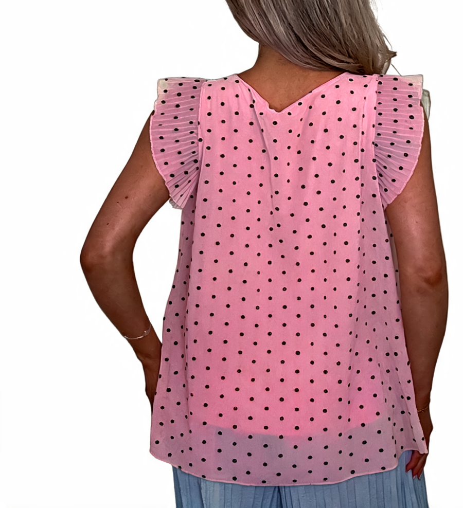 Azure Bloom Verfraaide Gelaagde Smockjurk - Roze