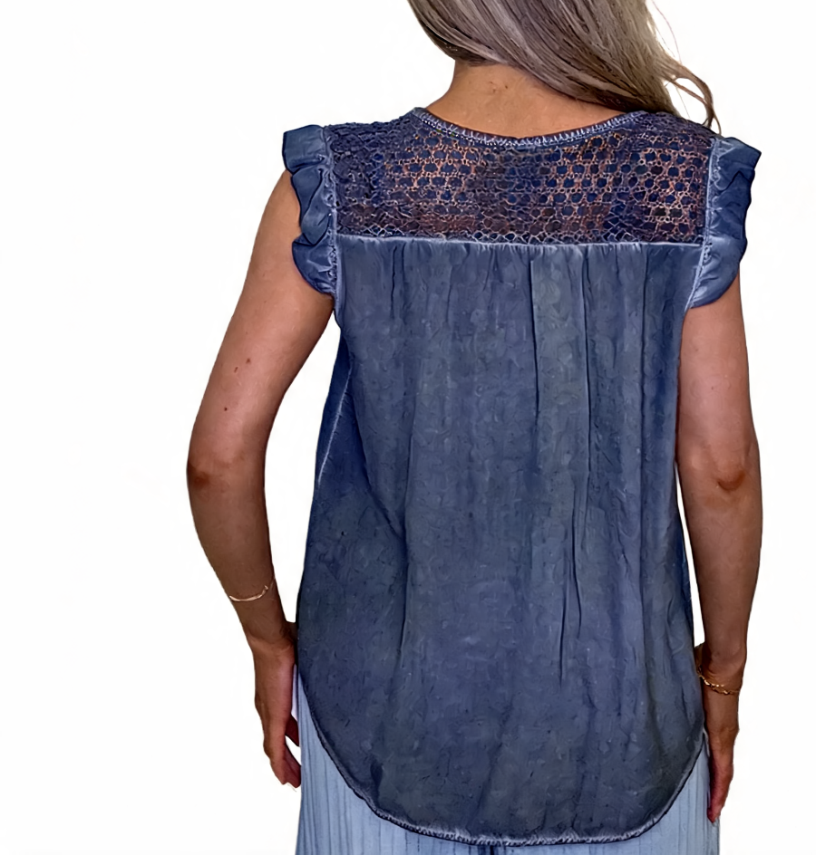 Azure Bloom Verfraaide Gelaagde Smockjurk - Roze