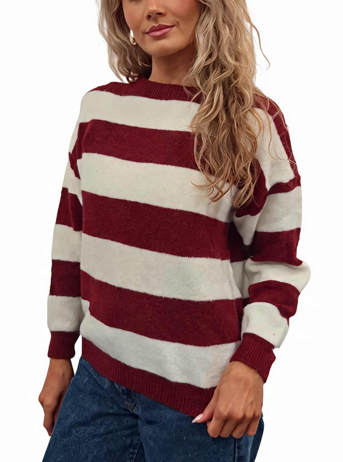 Wide Stripe Knit Jumper