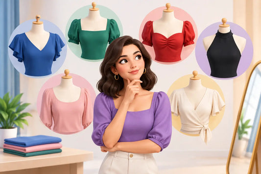 How to Choose Flattering Blouse Necklines